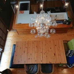 Moderne Pendelleuchte Minimalistische Deckenleuchte aus Blasenglas