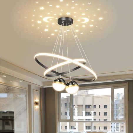 Moderne Pendelleuchte Schmiedeeisen Silikon Doppelkreis Ring Deckenleuchte Moderne Pendelleuchte Schmiedeeisen Silikon Doppelkreis Ring Deckenleuchte