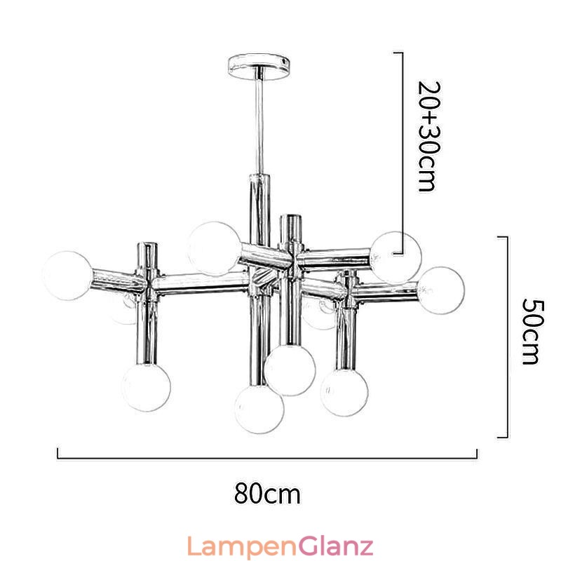 Einfache Pendelleuchte Schmiedeeisen Magic Beans Molecule Deckenleuchte