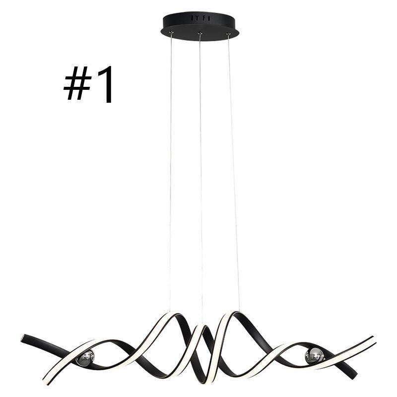 Minimalistische Pendelleuchte Aluminium Art Minimalistische Spiral-Deckenleuchte