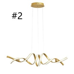 Minimalistische Pendelleuchte Aluminium Art Minimalistische Spiral-Deckenleuchte