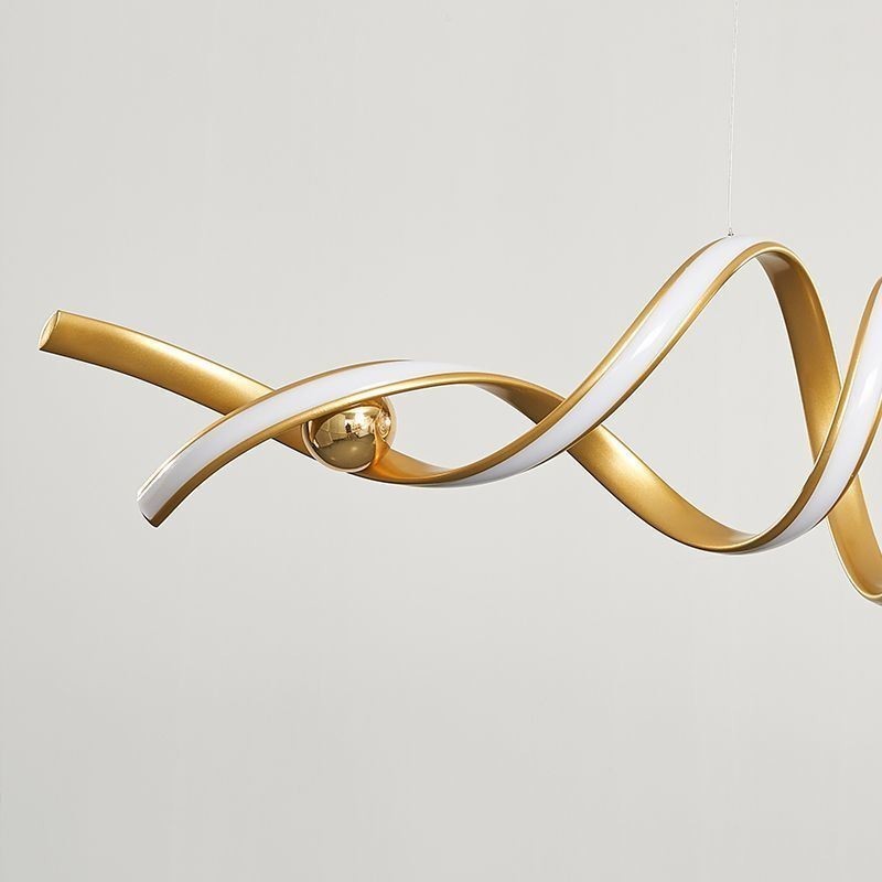 Minimalistische Pendelleuchte Aluminium Art Minimalistische Spiral-Deckenleuchte