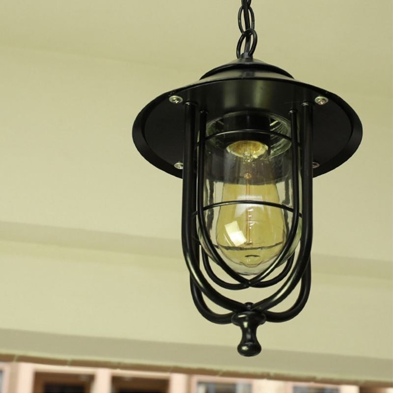 Amerikanischen Retro Outdoor Licht Wasserdicht Vogelkäfig Form Anhänger Licht