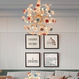 Dekorative Pendelleuchte Moderner Kristallblumen-Kronleuchter