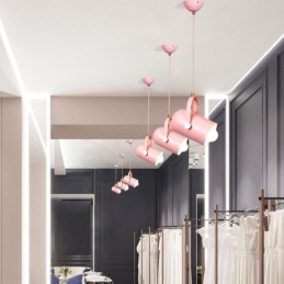 Nordische bunte Pendelleuchte Macaron Einzelkopf Pendelleuchte