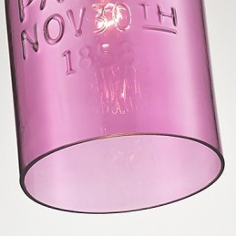 1-flammige, moderne Pendelleuchte aus Glas im transparenten Blasendesign