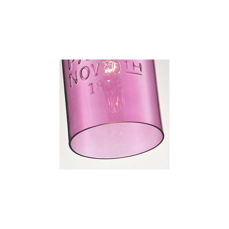 1-flammige, moderne Pendelleuchte aus Glas im transparenten Blasendesign
