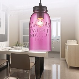 1-flammige, moderne Pendelleuchte aus Glas im transparenten Blasendesign