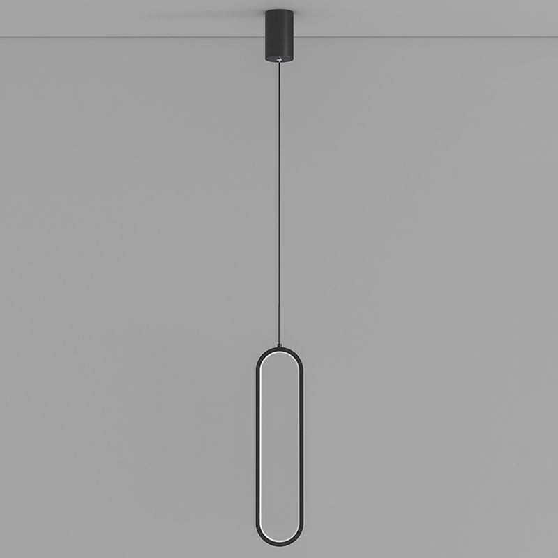 Moderne Pendelleuchte Minimalistische ovale Pendelleuchte