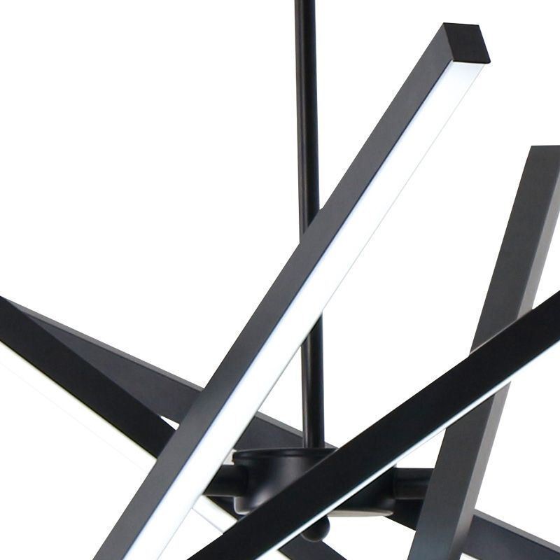 Moderne Pendelleuchte Dimmbare Schwarze Streifen Deckenlampe