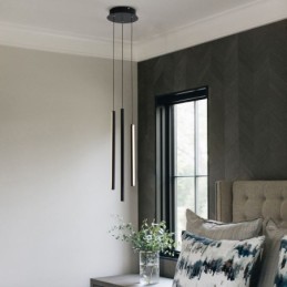 Moderne Kronleuchter Lange Streifen Pendelleuchte Duplex Gebäude