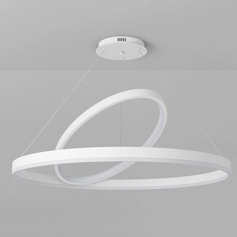 Moderne Pendelleuchte Kreisringe Acryl Pendelleuchte