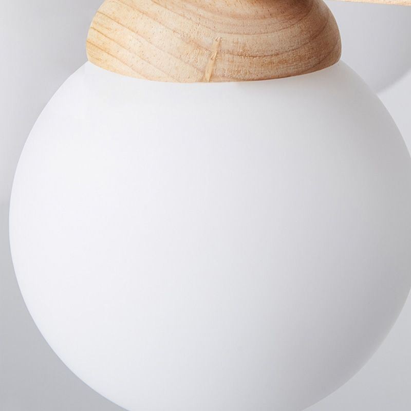 Japanische Holz-Kronleuchter-Molekül-Pendelleuchte
