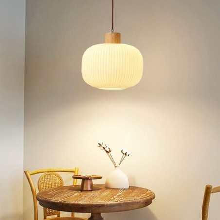 Japanische Holz Pendelleuchte Glas Laterne Hängeleuchte Japanische Holz Pendelleuchte Glas Laterne Hängeleuchte