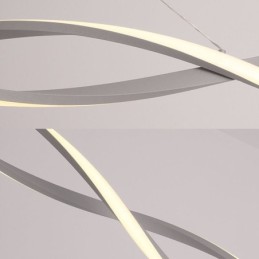 Moderne Pendelleuchte Twist Design Hängelampe Esszimmer