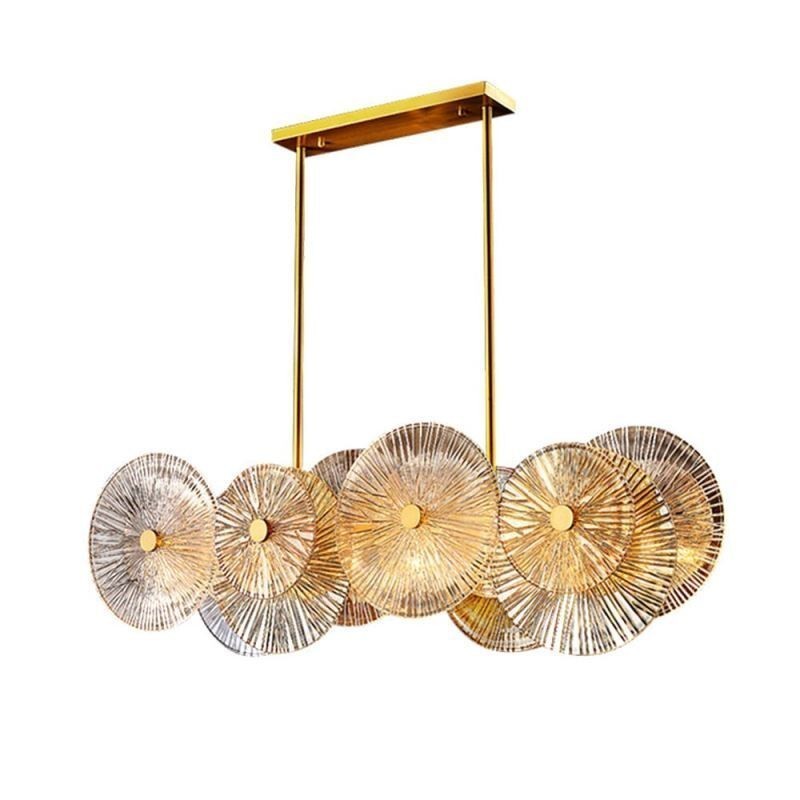 Moderne Spark Disc Kronleuchter Feuerwerk Glas Pendelleuchte Home Decor Beleuchtung