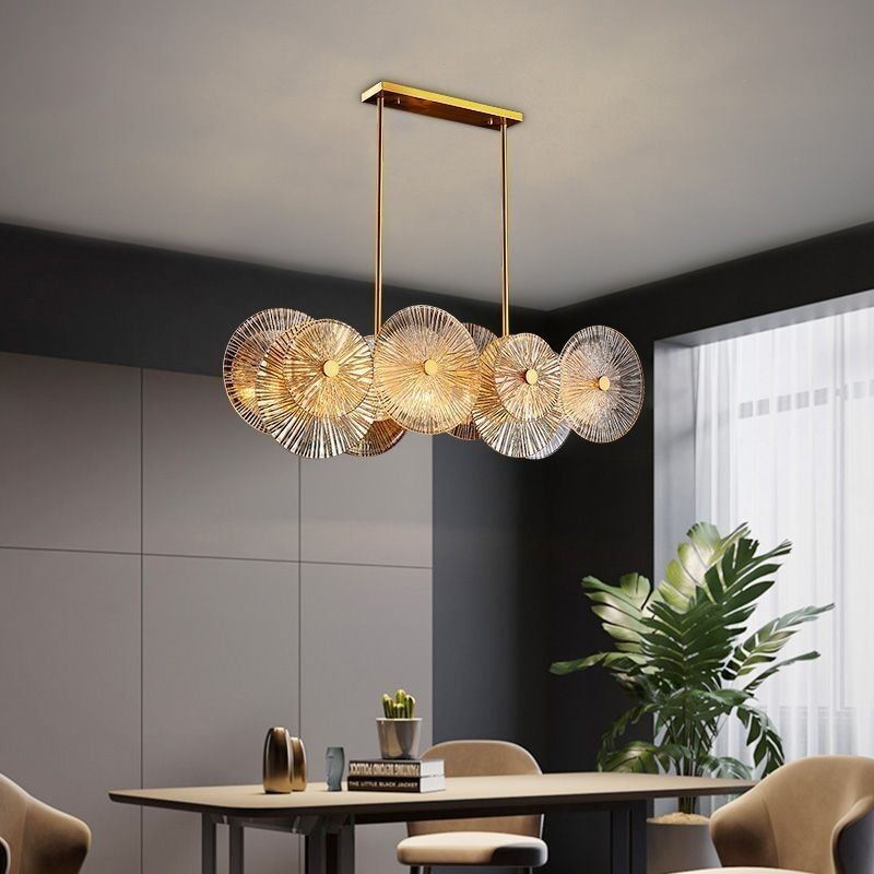 Moderne Spark Disc Kronleuchter Feuerwerk Glas Pendelleuchte Home Decor Beleuchtung
