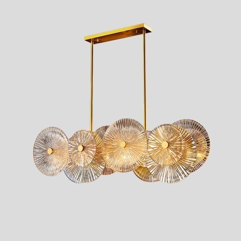 Moderne Spark Disc Kronleuchter Feuerwerk Glas Pendelleuchte Home Decor Beleuchtung