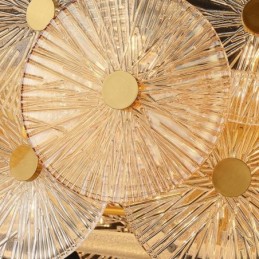 Moderne Spark Disc Kronleuchter Feuerwerk Glas Pendelleuchte Home Decor Beleuchtung