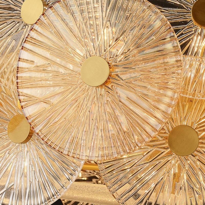 Moderne Spark Disc Kronleuchter Feuerwerk Glas Pendelleuchte Home Decor Beleuchtung