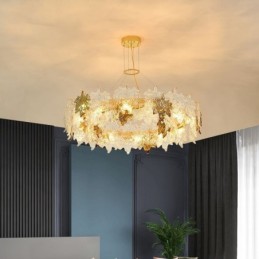 Ahornblatt Pendelleuchte Europäische Wohnkultur Glas Kronleuchter