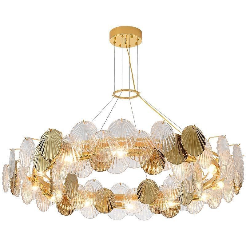 Moderne Shell Glas Kronleuchter Lichter Esszimmer