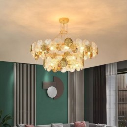 Moderne Shell Glas Kronleuchter Lichter Esszimmer