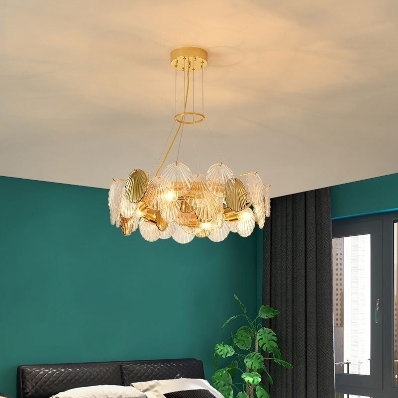 Moderne Shell Glas Kronleuchter Lichter Esszimmer