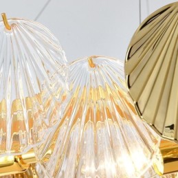Moderne Shell Glas Kronleuchter Lichter Esszimmer
