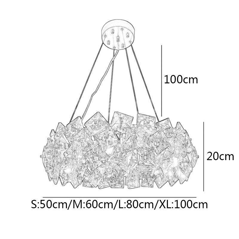 Licht Luxus Glas Kronleuchter Moderne Minimalistischen Pendelleuchte