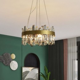 Luxus Glas Kronleuchter Europäischen Stil Pendelleuchte Wohnzimmer