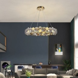 Europäischer Glas-Kronleuchter, kreatives Licht, Luxus-Pendelleuchte