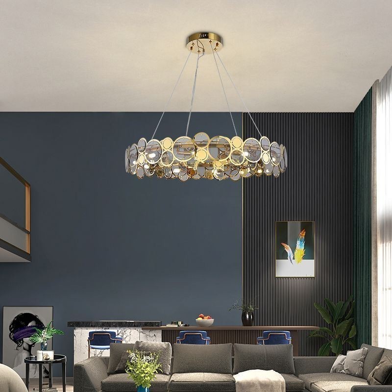 Europäischer Glas-Kronleuchter, kreatives Licht, Luxus-Pendelleuchte