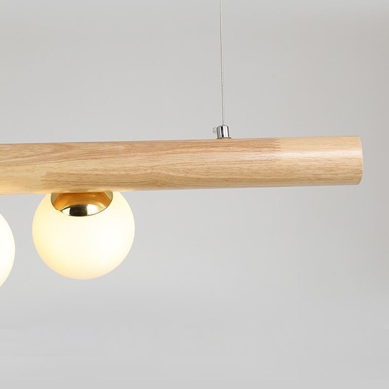 Magic Bean Pendelleuchte Holzstreifen Hängelampe