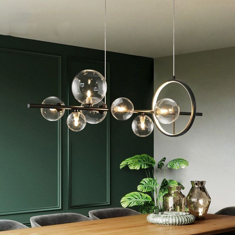 Moderne Glas Bubble Pendelleuchte G9 Glühbirnen Kronleuchter