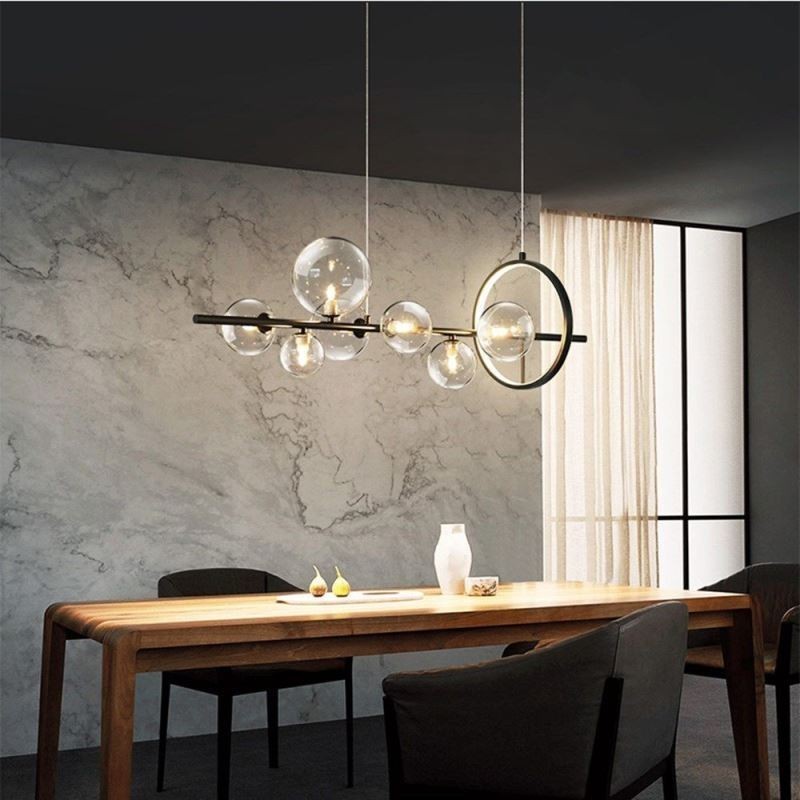 Moderne Glas Bubble Pendelleuchte G9 Glühbirnen Kronleuchter