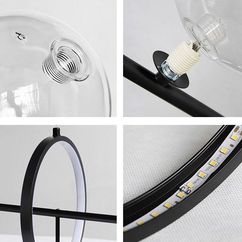 Moderne Glas Bubble Pendelleuchte G9 Glühbirnen Kronleuchter