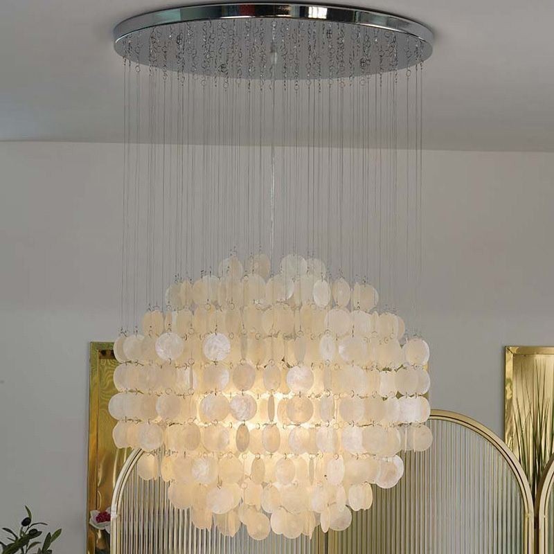 Moderne Shell Pendelleuchte Zeitgenössische Hängende Deckenbeleuchtung Esszimmer