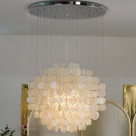 Moderne Shell Pendelleuchte Zeitgenössische Hängende Deckenbeleuchtung Esszimmer Moderne Shell Pendelleuchte Zeitgenössische Hängende Deckenbeleuchtung Esszimmer
