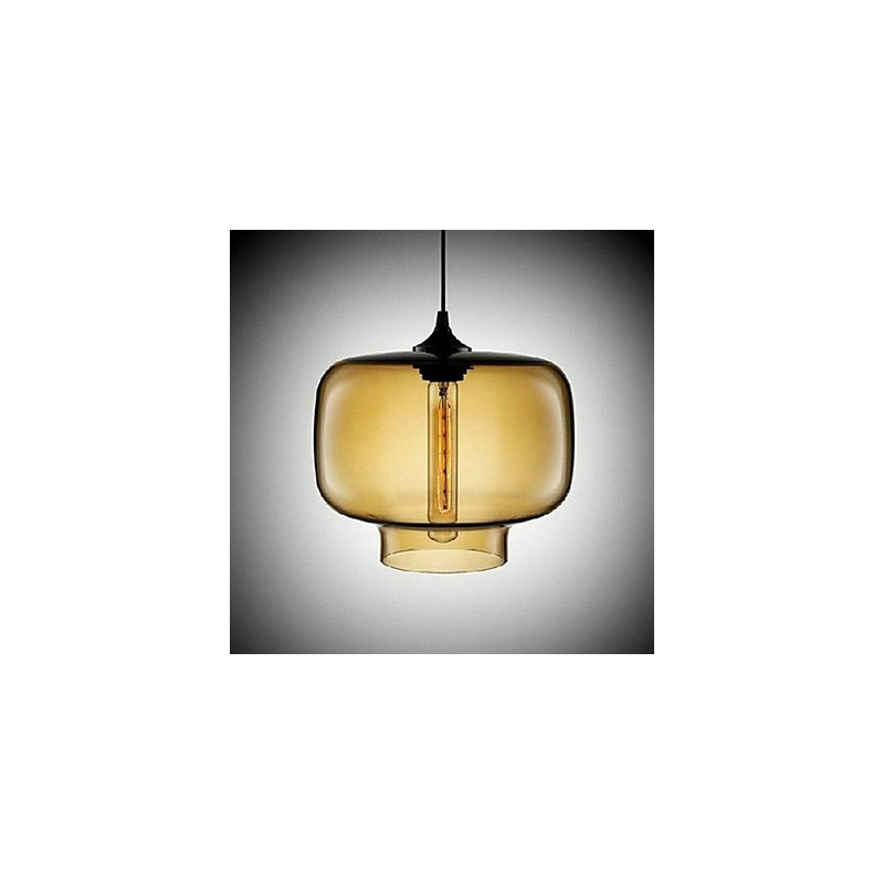 Flaschendesign-Anhänger 1 Licht Prägnante Eisenmalerei