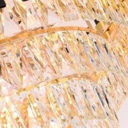 Luxus Kristall Pendelleuchte Runde Deckenbeleuchtung