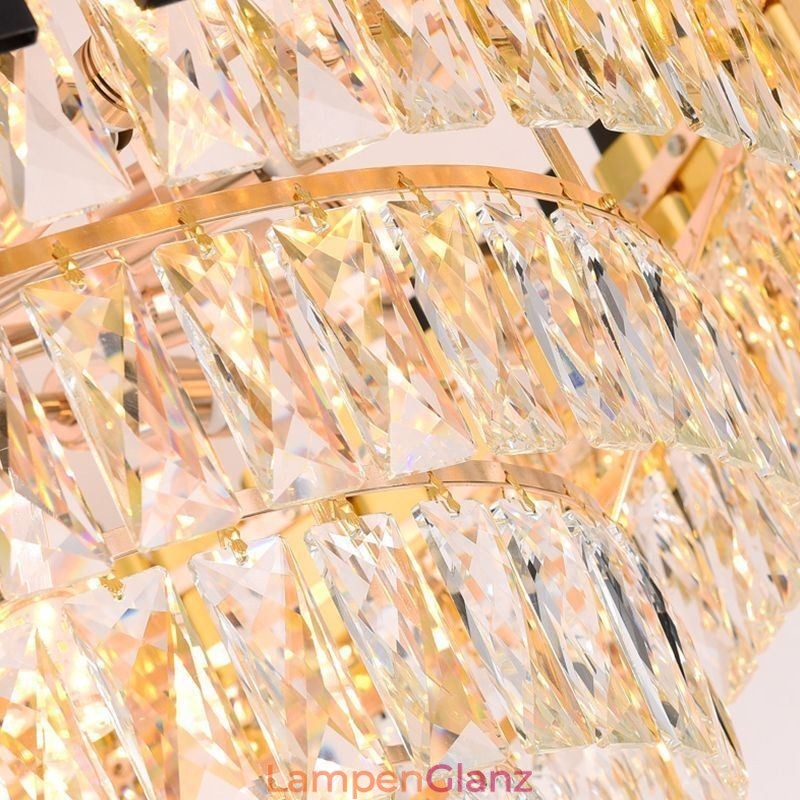 Luxus Kristall Pendelleuchte Runde Deckenbeleuchtung