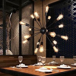 Country Designers Kronleuchter aus antikem Messing und Metall