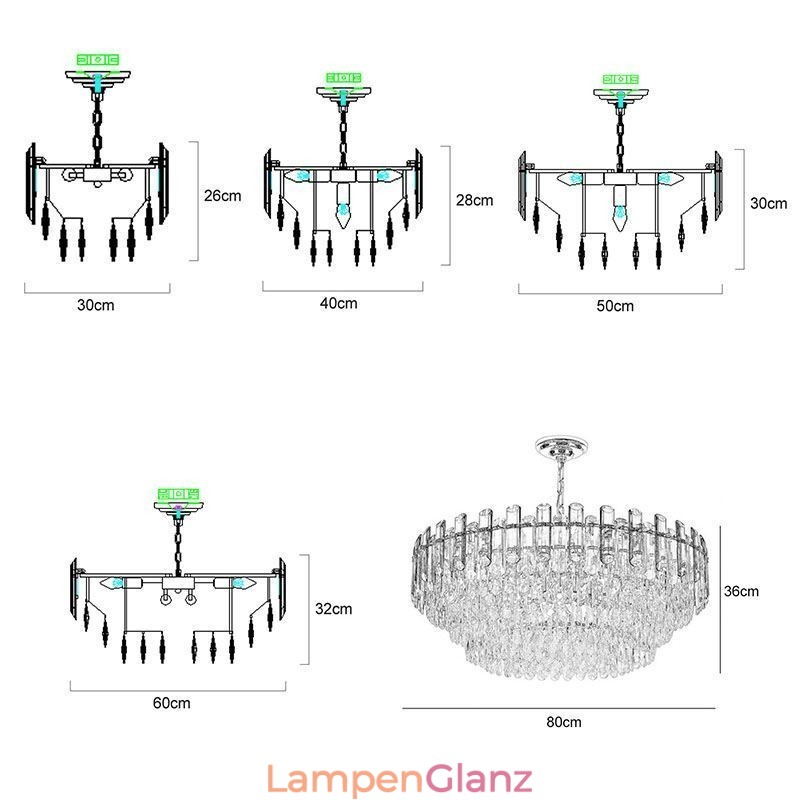 Europäische Pendelleuchte Moderne K9 Kristallbeleuchtung