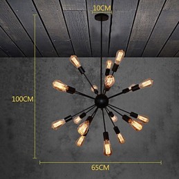 Country Designers Kronleuchter aus antikem Messing und Metall