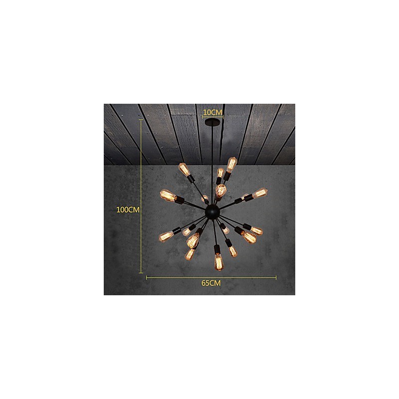 Country Designers Kronleuchter aus antikem Messing und Metall