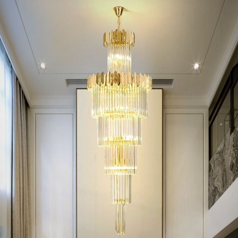 Moderne Kristall Deckenleuchte Pendelleuchte Esszimmer Foyer