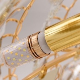 Europäische Kristall-Pendelleuchte für hohe Decken