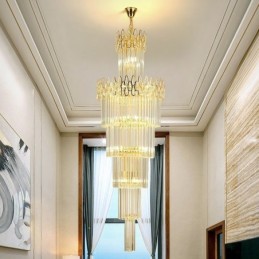 Moderne spektakuläre Pendelleuchte für hohe Deckentreppen