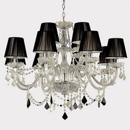 Eleganter Kristall-Kronleuchter mit 12 Lichtern